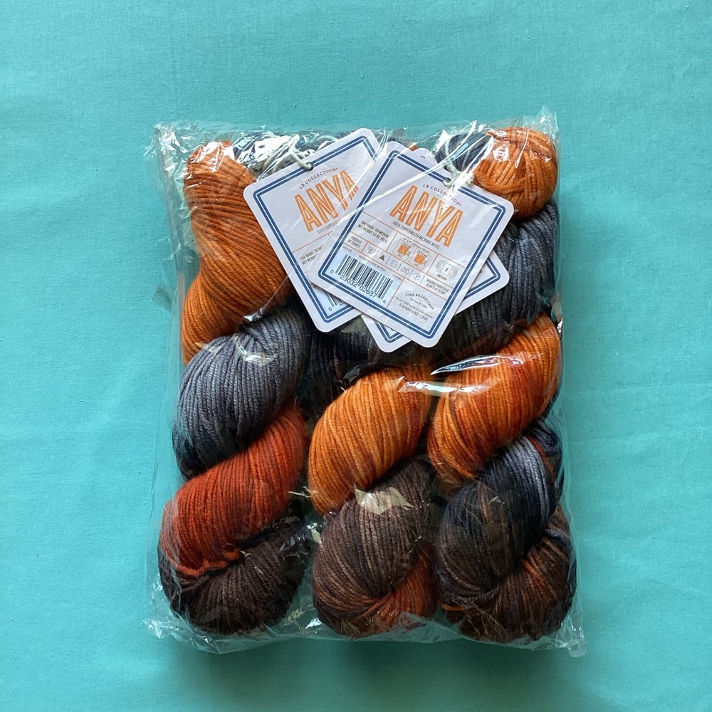 Lion Brand collection Anya Hand Dyed Superwash Merino Yarn #200 Trick or Treat